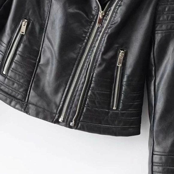 🌙SHEIN Katy Perry’s Picks Faux Leather Biker Jacket🌙 - Picture 3 of 10